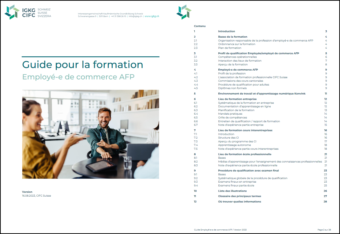 Guide pour la formation AFP